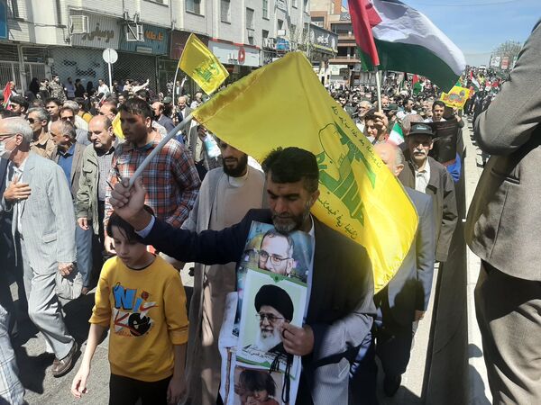 راهپیمایی روز قدس در شهر قزوین 