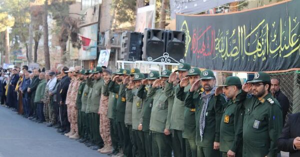 تشییع  پیکر مطهر شهید خوشنام در شهرستان خلیل آباد 