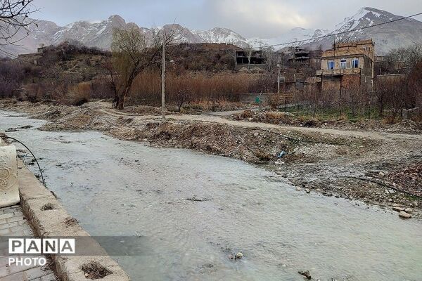 تصاویر زیبا از شهر بار پس از بارش برف و باران در ارتفاعات