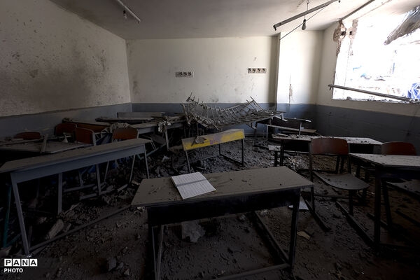آواربرداری و تعمیرات مدارس آسیب‌دیده طی حملات آمریکایی - صهیونی