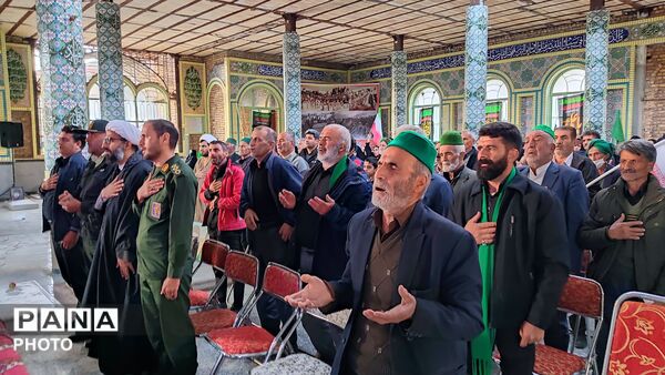 مراسم گرامیداشت چهلم امام شهید در گلزار شهدای  شهر بار نیشابور-۱
