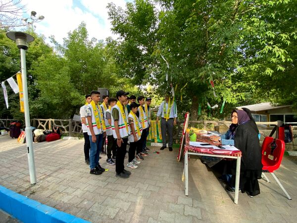 روز اول پیش اردوی ملی پیشتازان پسر سازمان دانش‌آموزی آذربایجان شرقی