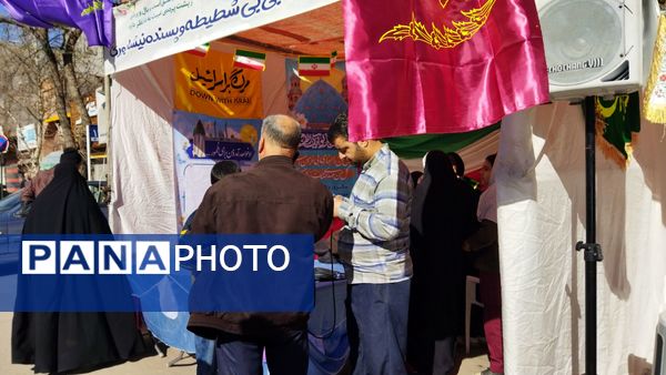 لحظاتی از آماده سازی موکب ها برای مهمانی کیلومتری نیشابور 