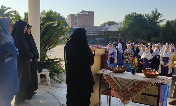 هفته بسیج دانش‌آموزی در دبیرستان فرزانگان قائمشهر