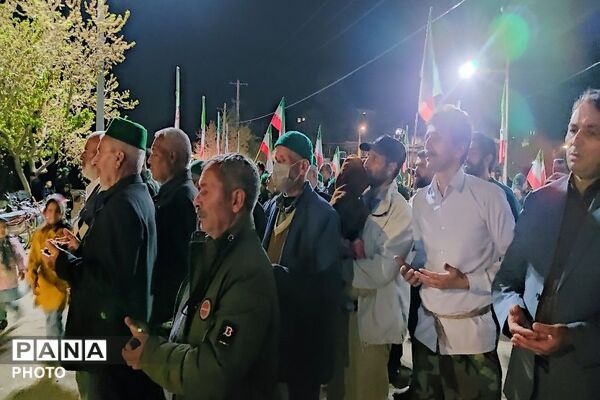 جوشش غیرت انقلابی مردم شهر بار در  اجتماعات شبانه