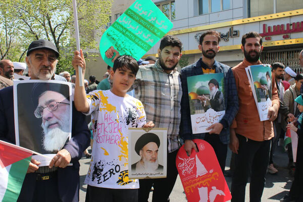 اعلام همبستگی مردم قم با فلسطین در راهپیمایی روز جهانی قدس