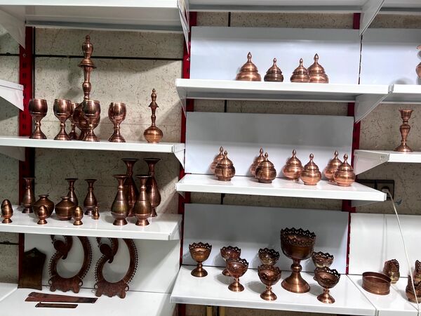 افتتاحیه غرفه فیروزه کوبی در بازارچه صنایع دستی شهرکرد
