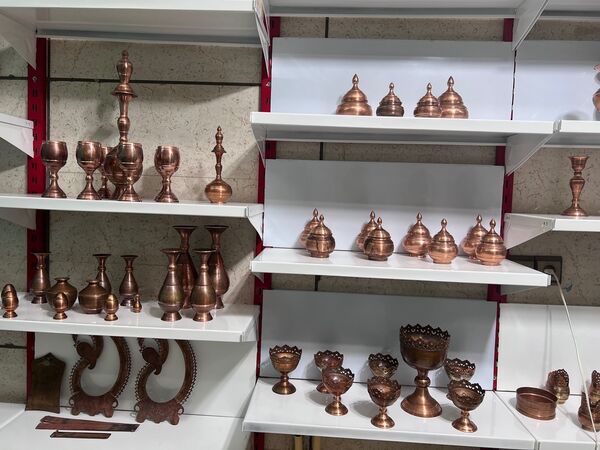 افتتاحیه غرفه فیروزه کوبی در بازارچه صنایع دستی شهرکرد