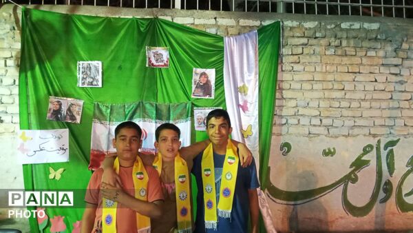 جشن عید سعید غدیر در شب های مقاومت و حماسه در دبیرستان  پسرانه عرفان ناحیه ۷ مشهد  