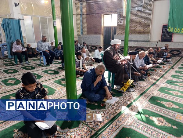 مراسم قرائت دعای ندبه در شهر سفیددشت 