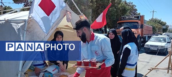 برپایی موکب سازمان دانش‌آموزی در شهرستان سملقان