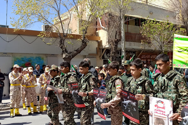 حضور پرشور مردم شهرستان آباده در راهپیمایی روز قدس