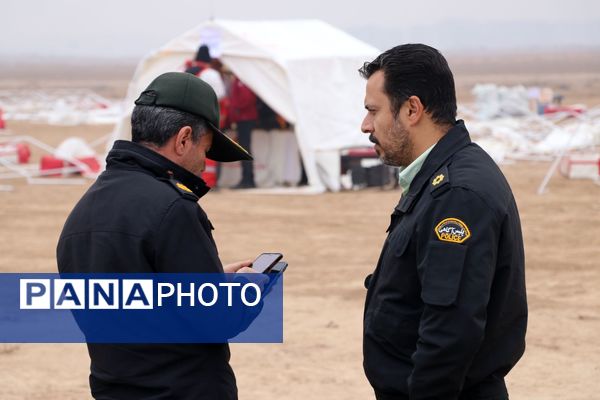 مانور زلزله با محوریت ارزیابی کمیته‌های بحران در سالروز زلزله بم در نظرآباد