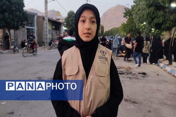 مراسم نمادین آتیش زدن خیمه ها در عصر روز عاشورا در شهر بار