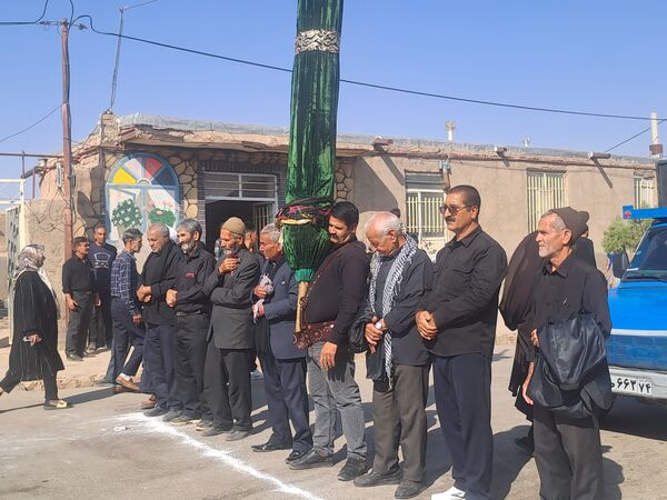 مراسم عزاداری و زنجیر زنی شهادت امام حسن مجتبی(ع) و رحلت پیامبر اکرم (ص) در  روستای کفکی خراسان رضوی