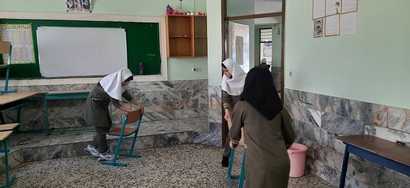 پویش پاکداشت بهاری در مدرسه شهید خاقانی شهرستان شیروان