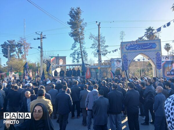اجتماع بزرگ شهادت سید علی خامنه ای در پلدختر 