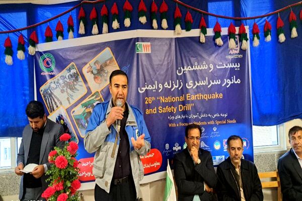 بیست‌وششمین مانور سراسری زلزله در مدرسه قائم آل محمد یاسوج