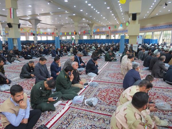 مراسم عزاداری شهیدان خدمت در مصلای امام خمینی(ره)  شهرستان بجنورد