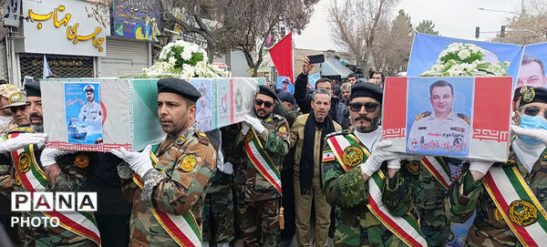 تشییع دو شهید شهرستان بجنورد در استان خراسان شمالی 