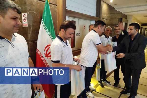 مراسم بدرقه کاروان تیم فوتسال ناحیه دو شهرری به مسابقات برزیل
