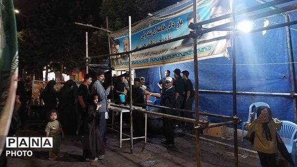 موکب شهدای روستای آهوان در صد و بیست و دومین شب