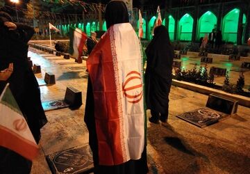 تدفین پیکر مطهر شهید مهدی عمارلو در بهشت فضل شهرستان نیشابور