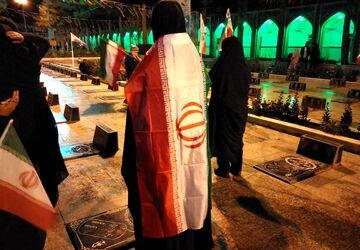 تدفین پیکر مطهر شهید مهدی عمارلو در بهشت فضل شهرستان نیشابور