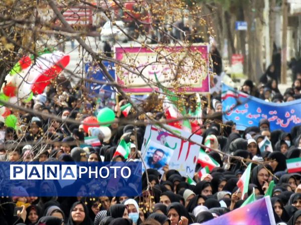 تجلی وحدت و همدلی در خلیل‌آباد؛ برگزاری باشکوه راهپیمایی ۲۲ بهمن