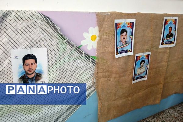 آذین‌بندی مدارس ملارد به رنگ ایثار و حماسه