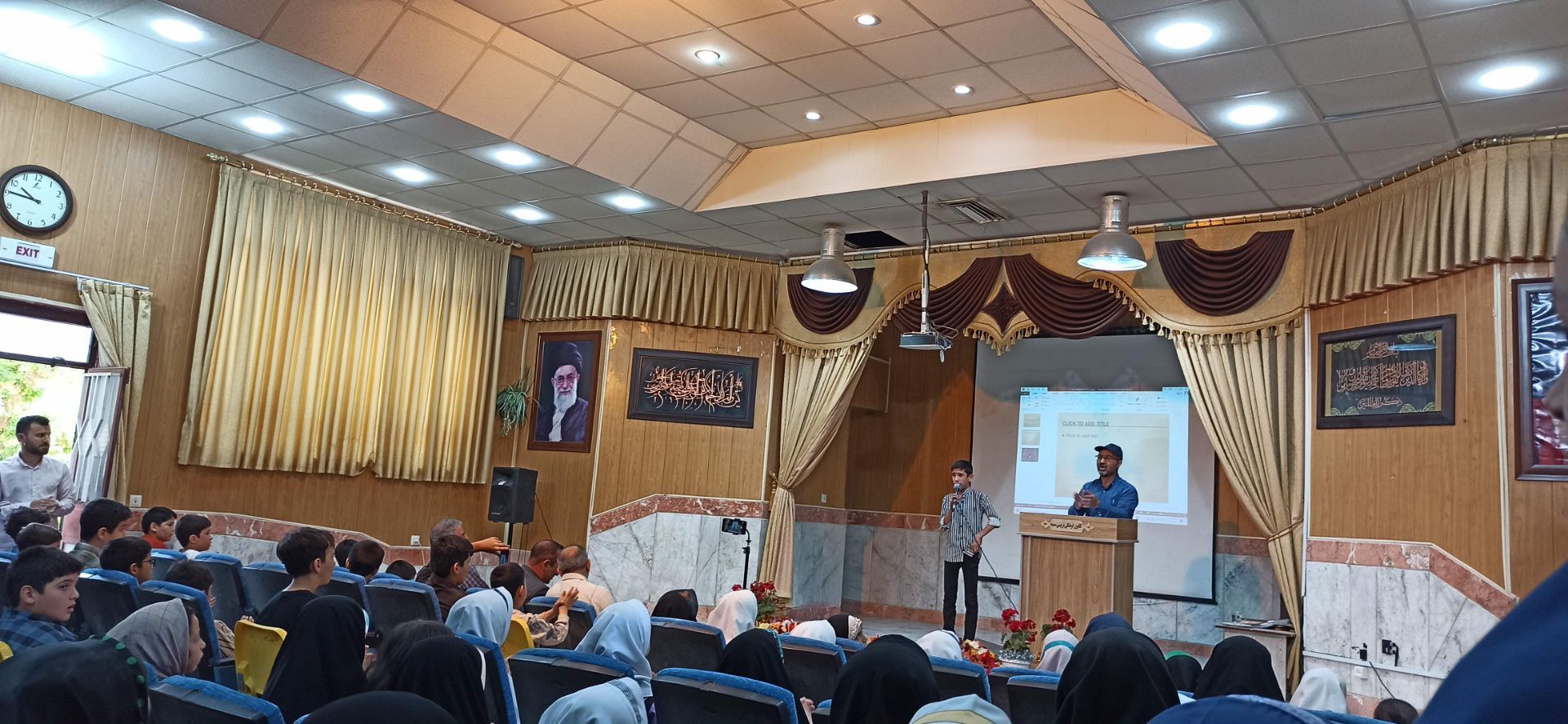 آیین تجلیل از برگزیدگان مسابقات قرآن عترت نماز در شیروان