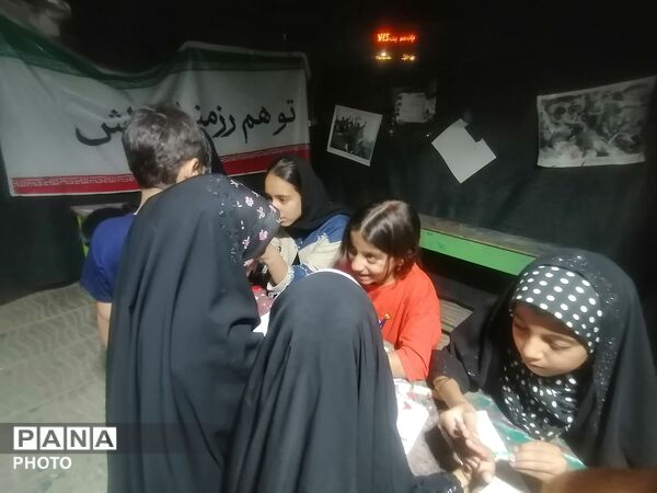 حضور دانش آموزان در موکب سازمان دانش آموزی در یکصد و ششمین شب تجمعات