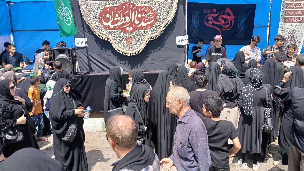 پیاده‌روی جاماندگان اربعین حسینی در شهرستان نظرآباد 