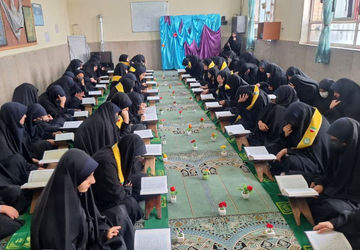 جزءخوانی قرآن آموزشگاه علوم و معارف صدرا در ماه مبارک رمضان