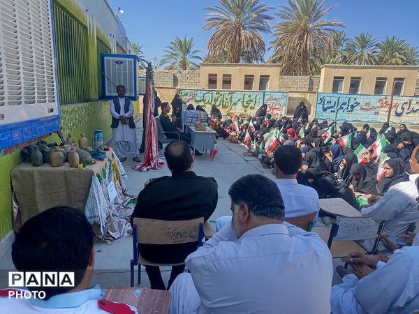 مهر در مدارس لاشار و گلشن با رصد آموزشی و زنگ مقاومت آغاز شد