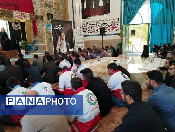 عزاداری سیدالشهدای خدمت «شهید آیت‌الله رئیسی» در کوهبنان