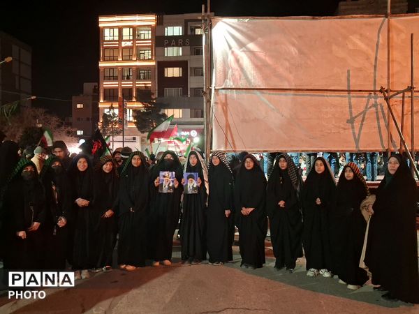  یازدهمین شب مراسم شهادت آیت الله سید علی خامنه‌ای در بلوار فضل 