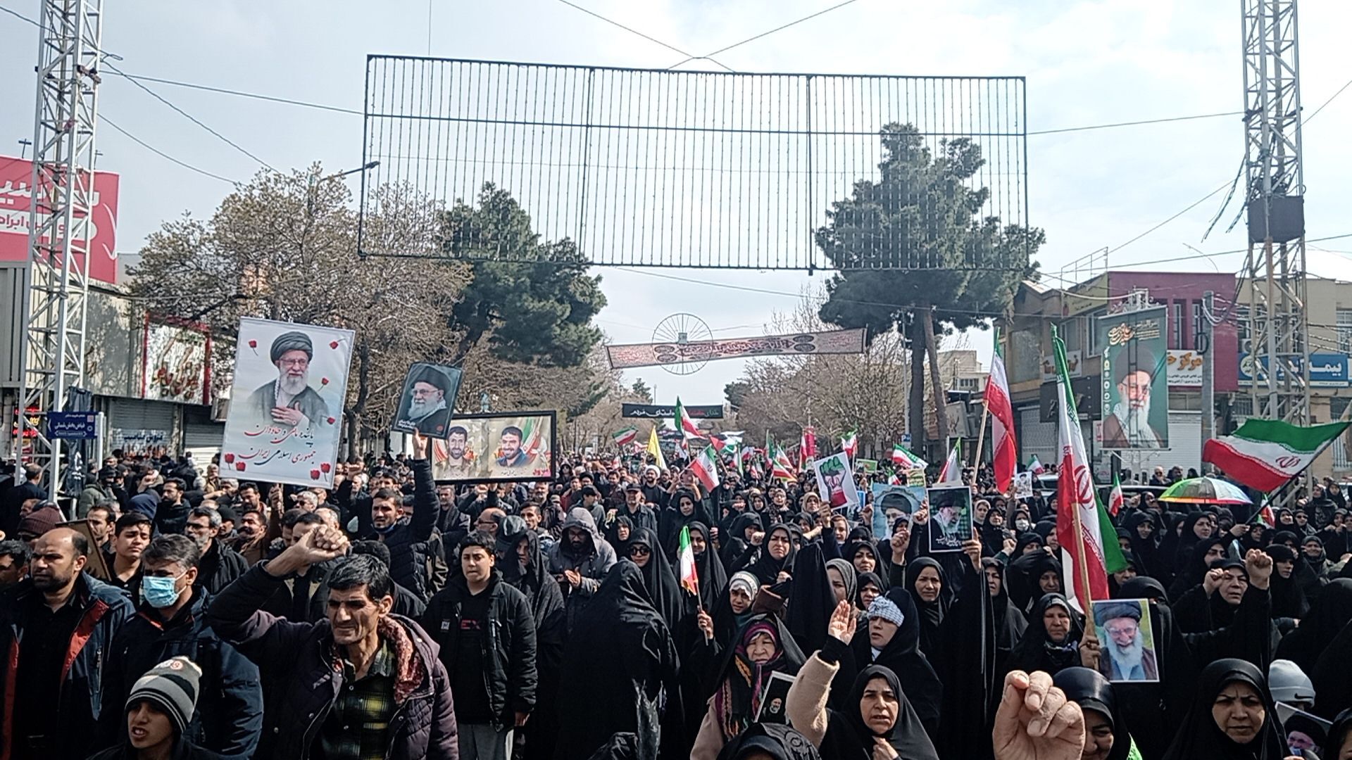 تجمع پرشور مردم شهرستان  نیشابور