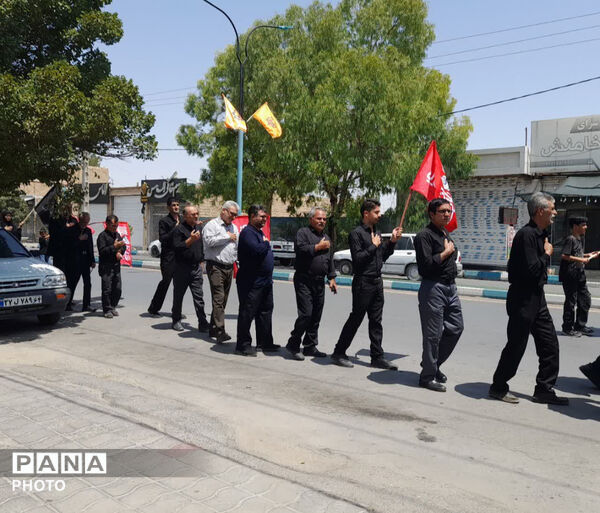 میدان جمهوری اسلامی شهرستان خاتم در سوگ امام حسن عسکری (ع)