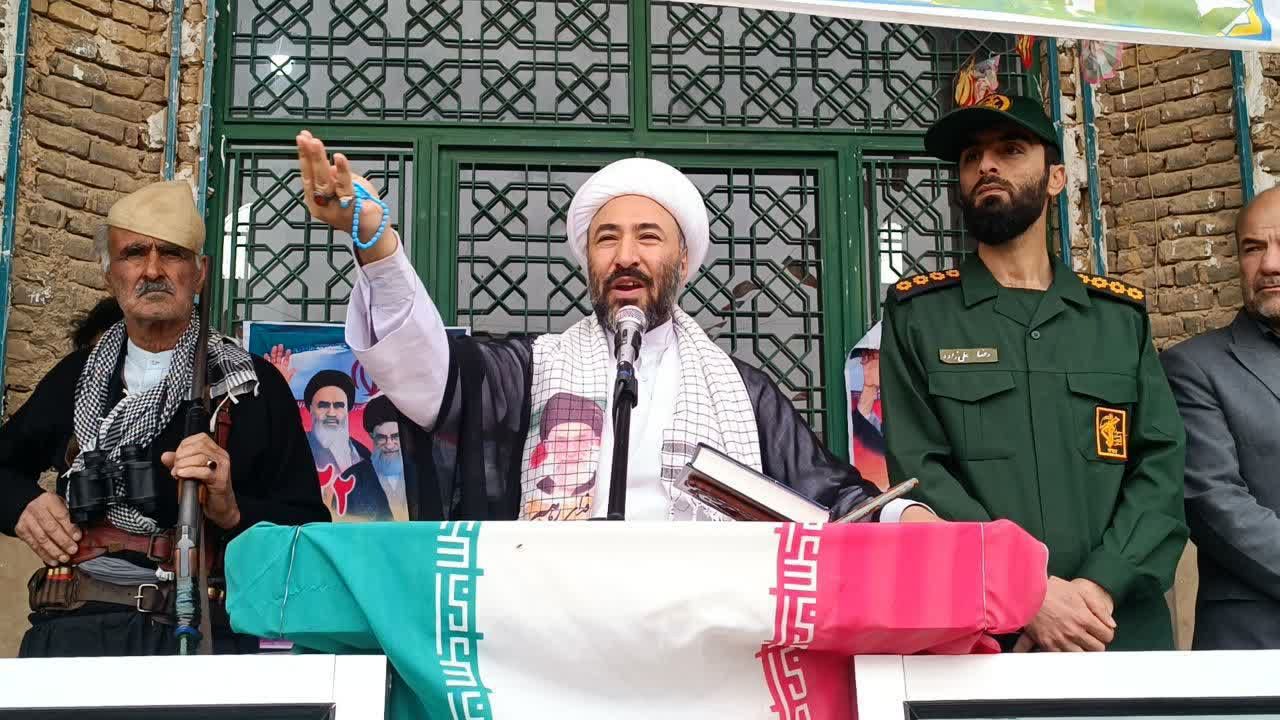 قدردانی امام جمعه بخش کوهنانی از حضور پرشور مردم در راهپیمایی یوم‌الله ۲۲ بهمن