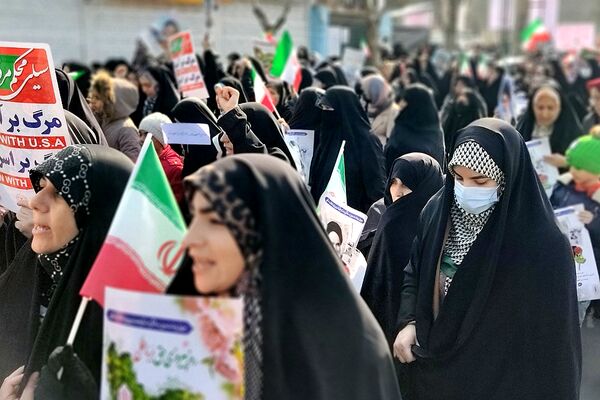 راهپیمایی ۲۲بهمن در کهریزک و باقرشهر