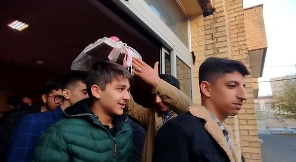 مراسم بدرقه زائران عمره مفرده ویژه دانش‌آموزان پسر استان آذربایجان شرقی