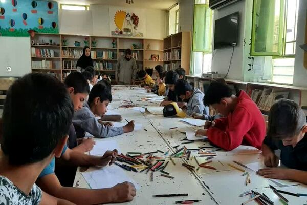 برگزاری ایستگاه نقاشی در کانون پرورش فکری شهرستان باشت