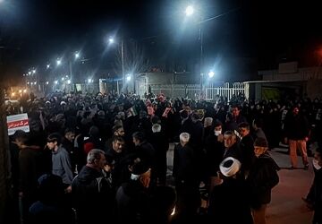 وفاداران جورقان در میدان؛ راهپیمایی باشکوه مردم در سوگ رهبر مجاهد