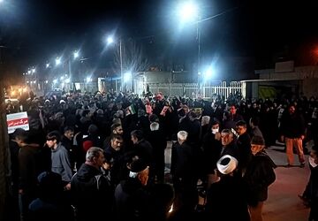 وفاداران جورقان در میدان؛ راهپیمایی باشکوه مردم در سوگ رهبر مجاهد