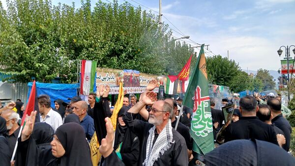برپایی موکب عشاق الحسین سازمان دانش‌آموزی شهر تهران