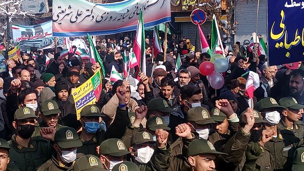 راهپیمایی ۲۲ بهمن در نیشابور 