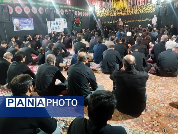 مراسم پرشور عزاداری شب تاسوعای حسینی در مسجد موسی‌ بن جعفر(ع) قروه