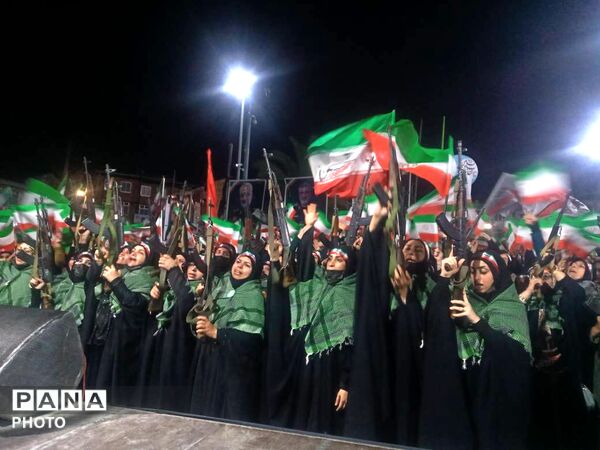 اجتماع مردمی حامیان آرمان‌های انقلاب اسلامی ایران در گلوگاه 