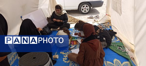 برپایی موکب توسط دانش‌آموزان در آشخانه